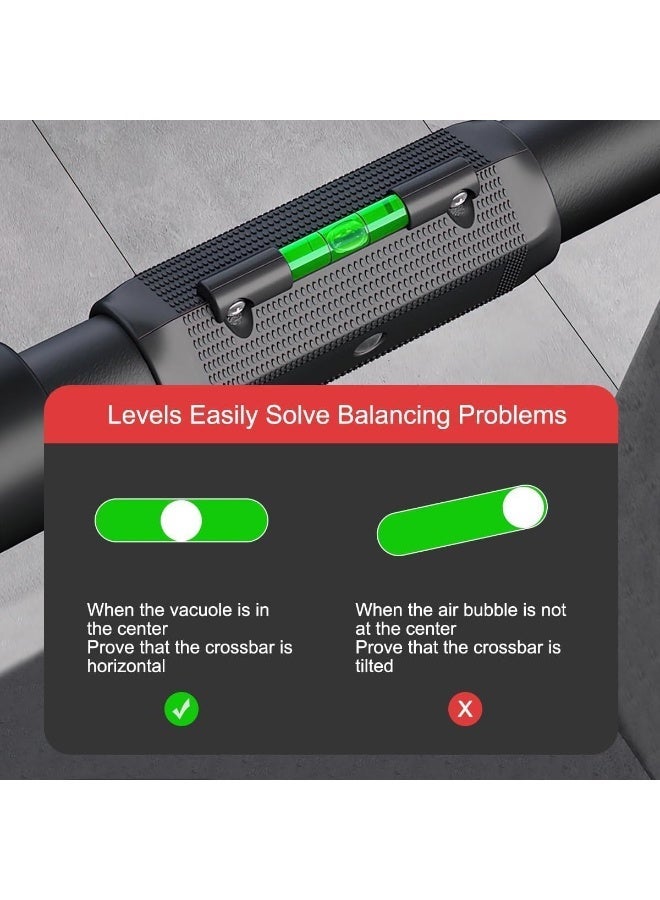 founder Pull Up Bar, Width Adjustable Chin Up Bar for Doorway, Super Load-bearing Upper Body Workout Bar, Dual Security Locking& No Screw Fitness Strength Training Equipment for Home Gym, Max Load 900 LBS - Image 5